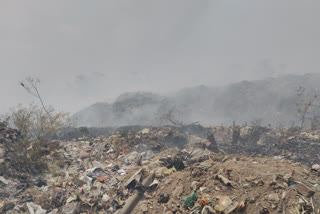 fire in dumping yard of ramgarh