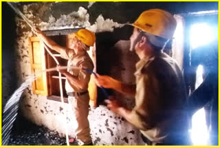 Fire broke out in a house in Bhaltha