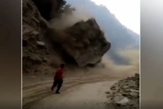 Landslide Badrinath Highway