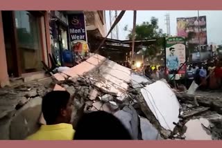 two stairs building collapsed in yadagirigutta