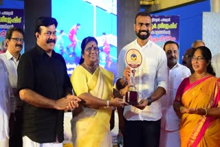 Minister J Chinchu Rani praises Olympian Sreejesh  ഒളിമ്പ്യൻ ശ്രീജേഷ് കേരളത്തിന്‌ പ്രചോദനം  Olympian PR Sreejesh Honoring Ceremony at kollam  ശ്രീജേഷ് കൊല്ലം സ്വീകരണ സമ്മേളനം  ഒളിമ്പ്യൻ ശ്രീജേഷിനെ പ്രശംസിച്ച് മന്ത്രി ജെ ചിഞ്ചു റാണി