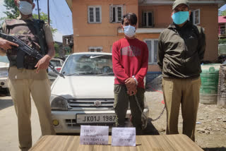 Budgam Police arrests drug peddler; Contraband substance recovered
