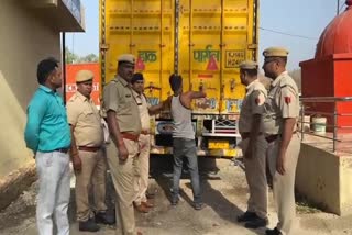 Police confiscated a container full of illicit liquor
