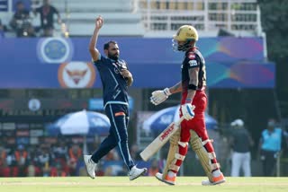 IPL 2022 kohli's Fifty help RCB to set a target of 171 against Gujarat Titans