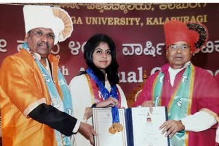 Gulbarga University convocation: one student won 7 gold Medal