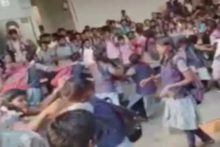 students fighting