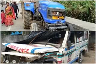 Collision of Tractor and Ambulance