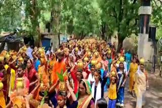 grand kalash yatra taken out in dhanbad