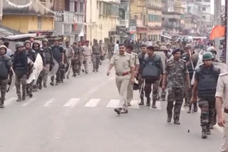 flag march in Pakur