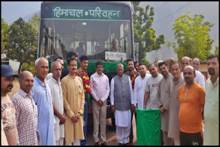 HRTC bus service started from Paonta to Killaur