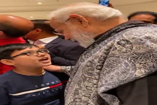 PM Modi enjoys patriotic song sung by little Indian boy in Berlin