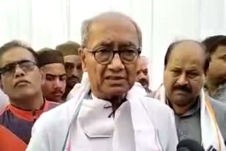 Digvijay Singh targeted BJP in Indore