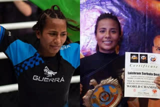 Laishram Surbala Devi becomes first Indian to win Gold at GAMMA World Championship  Laishram Surbala Devi  GAMMA World Championship  Global Association of Mixed Martial Arts (GAMMA)  ലൈഷ്‌റാം സുർബാല ദേവി  മിക്‌സഡ് മാർഷൽ ആർട്‌സ് (എംഎംഎ) ലോക ചാമ്പ്യന്‍ഷിപ്പില്‍ സ്വര്‍ണം നേടി ലൈഷ്‌റാം സുർബാല ദേവി  എംഎംഎ ലോക ചാമ്പ്യന്‍ഷിപ്പില്‍ സ്വര്‍ണം നേടുന്ന ആദ്യ ഇന്ത്യന്‍ ഫൈറ്റര്‍