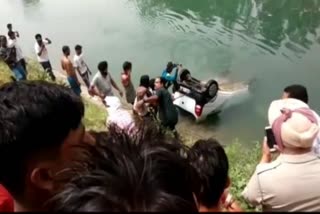 Car Fell in Bhakra Canal In Kurukshetra