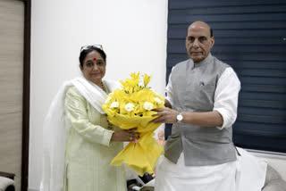 Ritu Khanduri meets Defense Minister Rajnath Singh