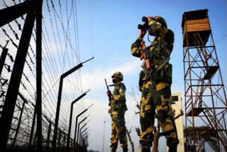 bsf recovered bottles filled with heroine pouch in border area