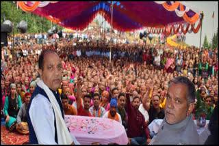 CM Jairam thakur visit to Mandi