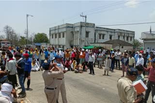 Three tribals beaten with sticks