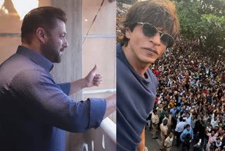 Salman khan Shah Rukh khan, salman fans eid appearance, shah rukh eid appearance, eid 2022, bollywood eid celebration 2022, bollywood news updates