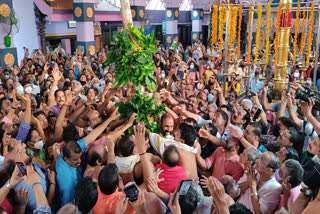 thrissur pooram  thrissur pooram flags hoisted  pooram held may ten  തൃശൂർ പൂരം  തൃശൂർ പൂരം കൊടിയേറി  കൊടിക്കൂറ ദേശക്കാര്‍  ക്ഷേത്രങ്ങളിലും കൊടിയേറ്റം  തൃശൂർ പൂരം 2022