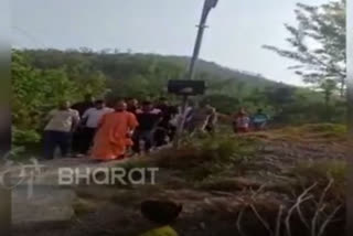 Yogi Adityanath takes a morning walk his native village Panchur