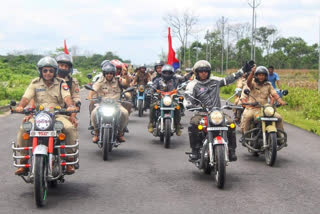 উত্তৰ অসমত অসম আৰক্ষীৰ মটৰ চাইকেল ৰেলীক বিপুল আদৰণি