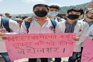 Intern doctors' protest in Shimla