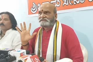 Pramod Muthalik, the head of Srirama Sena, spoke in Belgaum