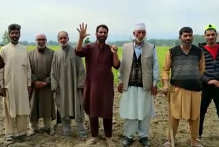 Farmers Stage Protest in pampore : بجلی کی عدم دستیابی کے خلاف کسانوں کا احتجاج