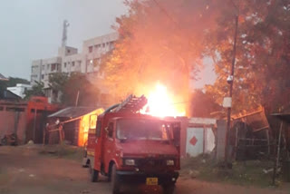 Fire in Bolpur Market