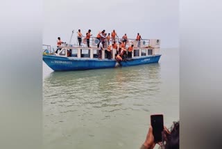 Rescue Work in Chilika Lake