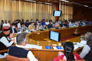 Shimla district planning and 20 point program review meeting