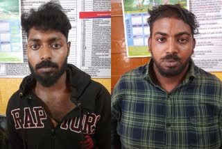 cannabis seized in palakkad  youth arrest in cannabis smuggling in train  ട്രെയിനിൽ കഞ്ചാവ് കടത്ത്  കഞ്ചാവുമായി യുവാക്കൾ അറസ്റ്റിൽ