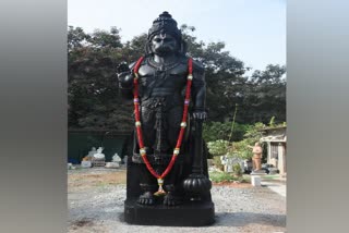 31 Feet Hieght Monolithic Anjaneya Statue