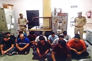 jaipur police arrested 14 peoples for gambling