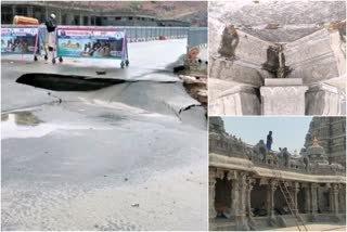 Yadadri roads damaged due to heavy rains