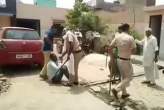 Attack on the police team in palwal