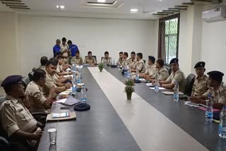 Police interstate meeting under chairmanship of Santhal Pargana DIG in Dumka
