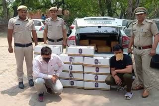 Police caught liquor smugglers in Sonipat