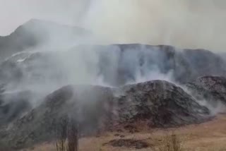 Massive fire broke out in a factory producing coke for boiler