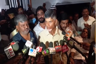 Chandrababu Fired on YCP