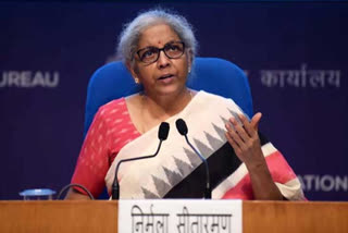 Nirmala Sitharaman offers water during speech  National Securities Depository Limited pauses mid-speech  Kind gesture of Nirmala Sitharaman