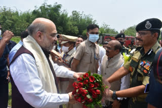 Union Home Minister Amit Shah, who arrived at the Kamakhya Hilltop via a chopper earlier in the day, offered prayers at the temple there before leaving for the Mankachar