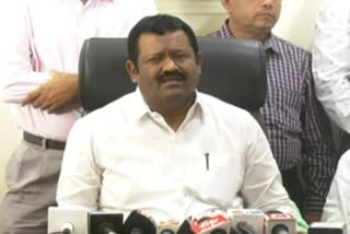Minister Shankar Pateel Munenakoppa talked to Press