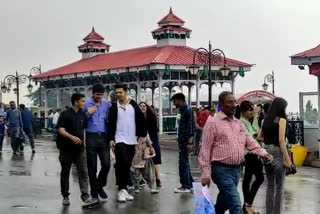 Rain and hailstorm in Shimla