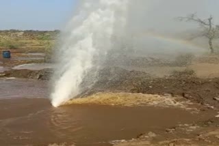 Chambal drinking water line broken during road construction