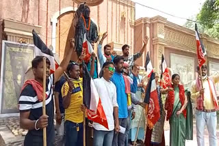 protest against chhattisgarh kranti army