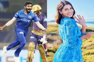 IPL  IPL 2022  Jasprit Bumrah  Mi vs kkr  Mumbai indians  Sanjana Ganesan  कोलकाता नाइट राइडर्स  मुंबई इंडियंस  MI vs KKR  आईपीएल 2022  IPL 2022  गेंदबाज जसप्रीत बुमराह  Bumrah wife Sanjana tweet goes viral