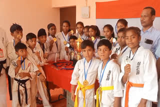young karate players