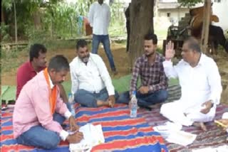 BJP workers gathered in Jagdalpur